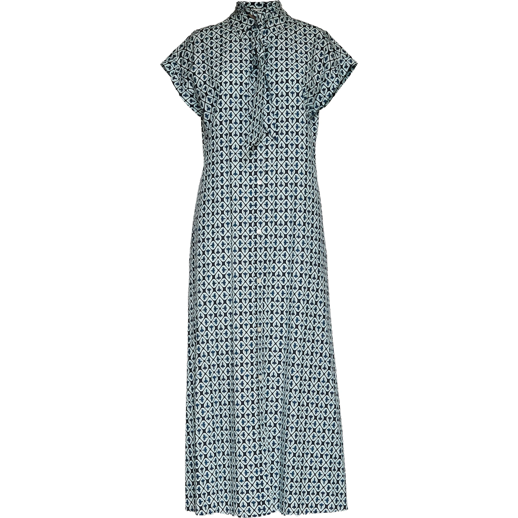 Cotton Viscose Chemisier Dress