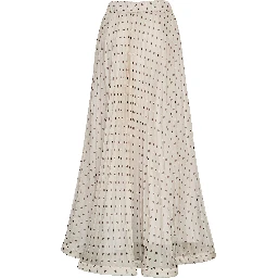 Gonna Pallina In Chiffon Poly Stampa Pois