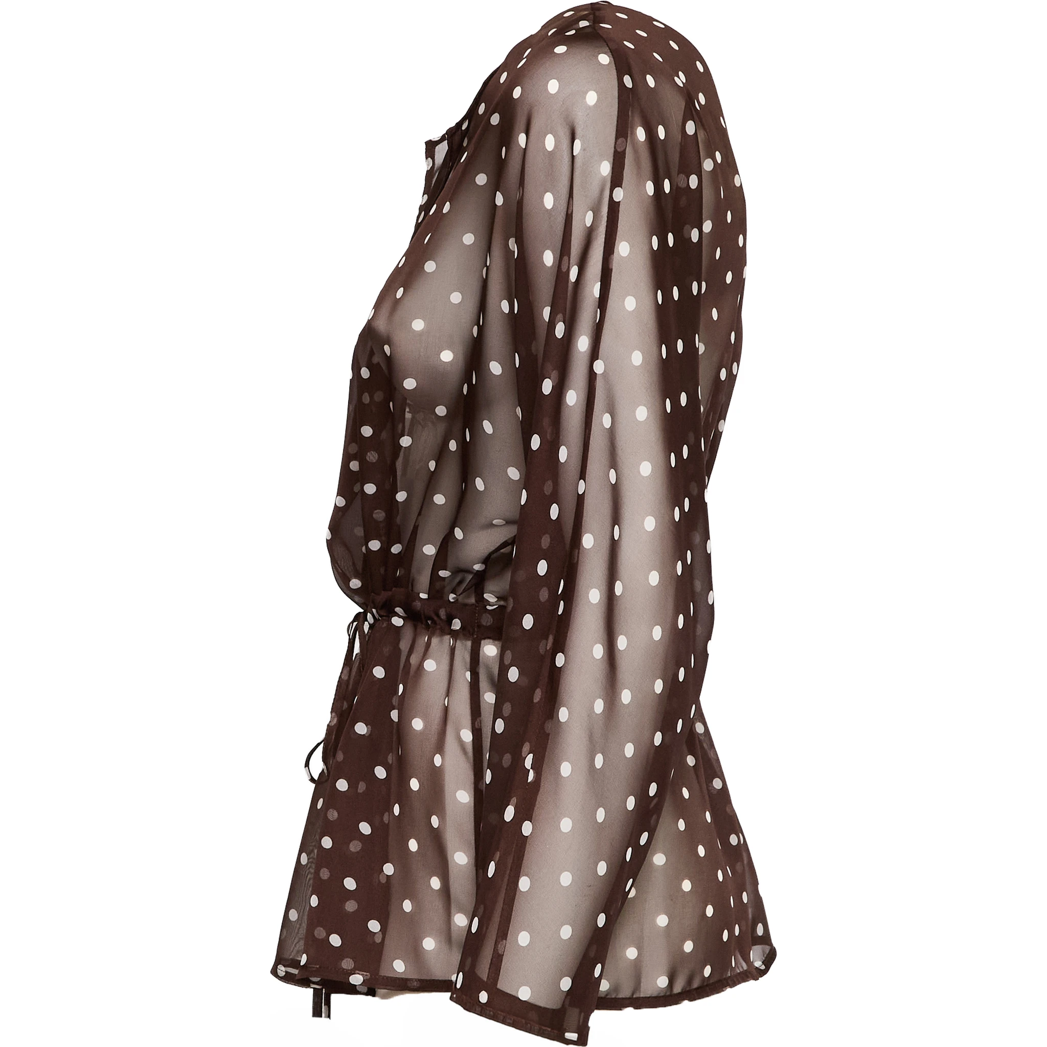 Coprispalle Pallina In Chiffon Poly Stampa Pois