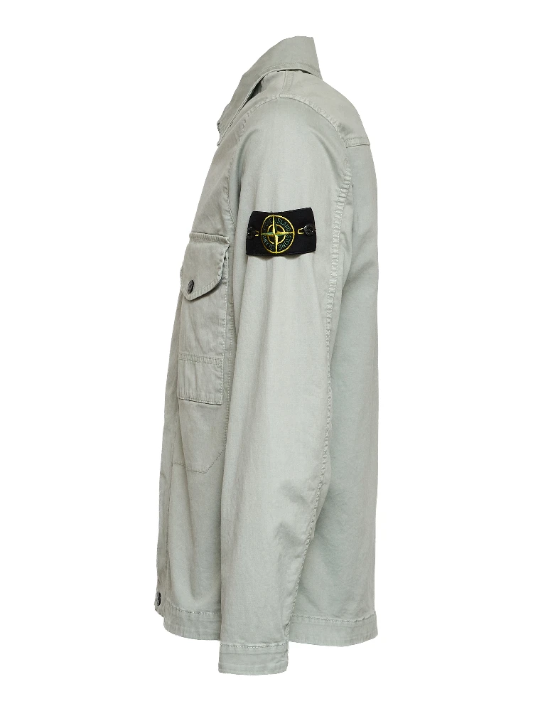 Overshirt Organic Cotton Stretch Broken Twill Old Effect alternative