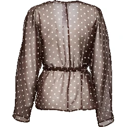 Coprispalle Pallina In Chiffon Poly Stampa Pois