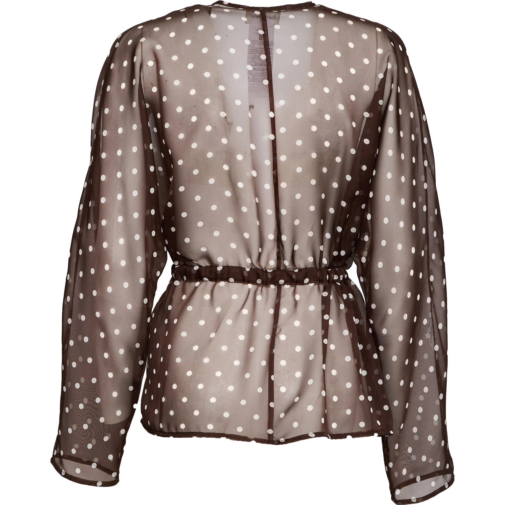 Coprispalle Pallina In Chiffon Poly Stampa Pois