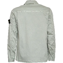 Overshirt Organic Cotton Stretch Broken Twill Old Effect