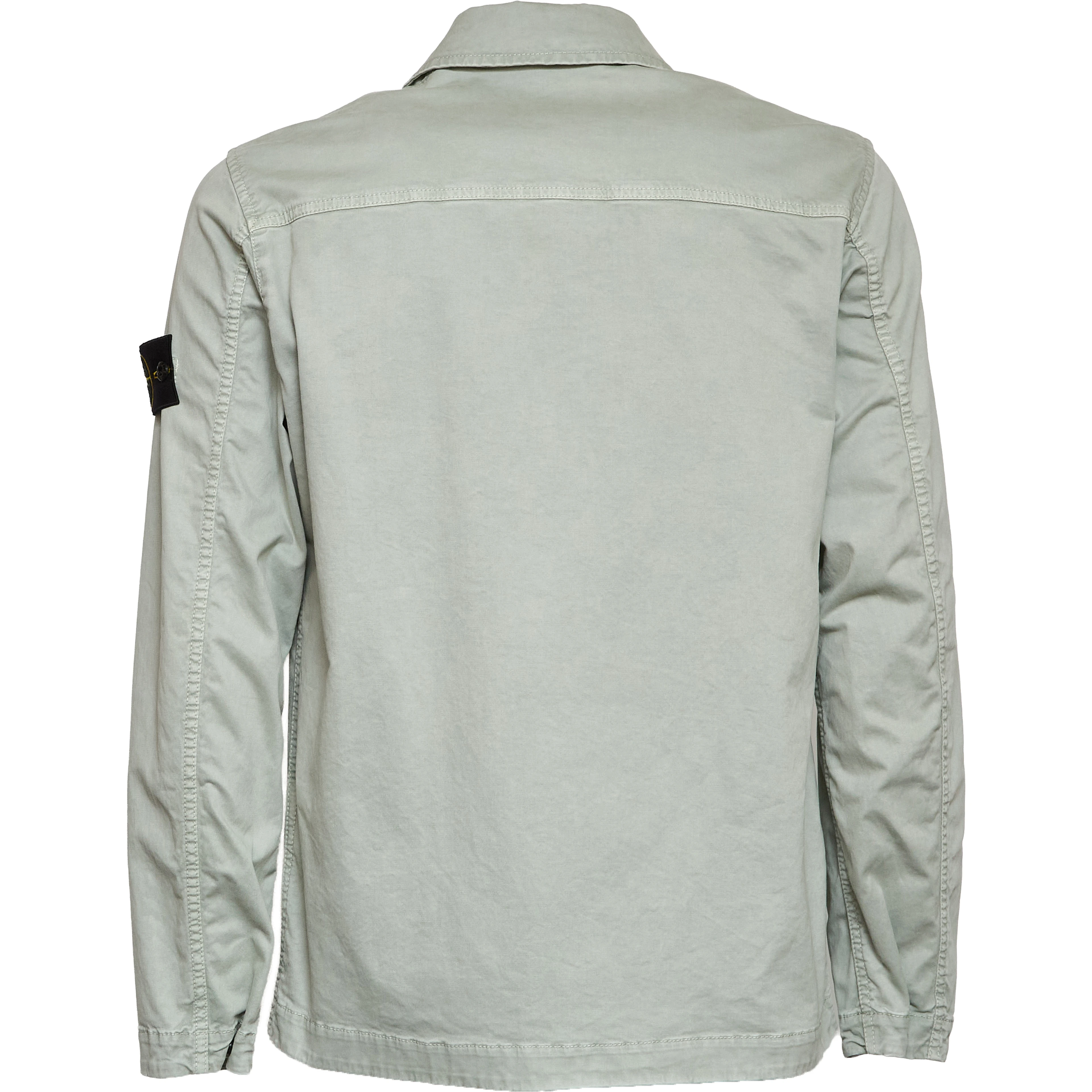 Overshirt Organic Cotton Stretch Broken Twill Old Effect