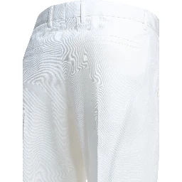 Straight leg pants in linen and cotton