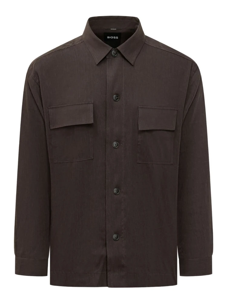 BOSS Shirts Brown