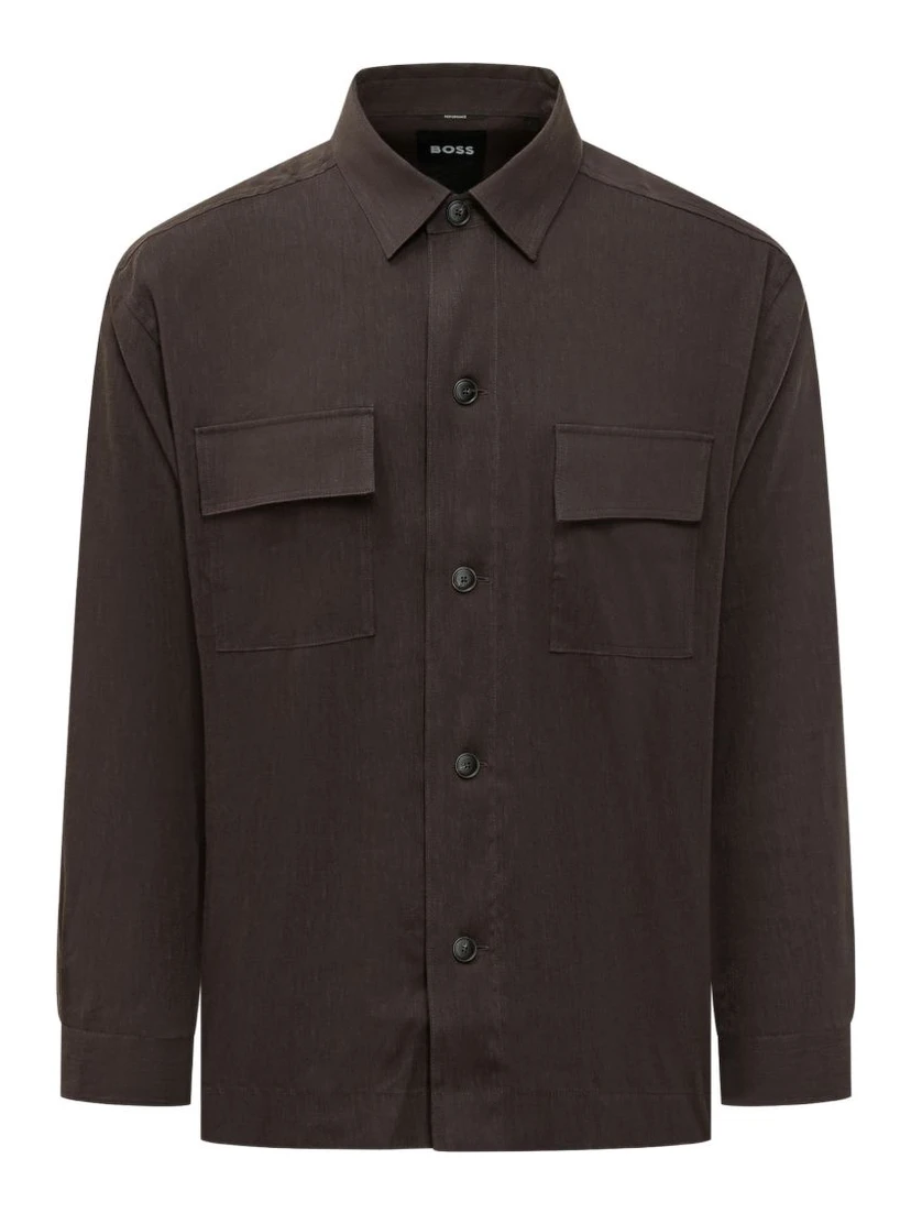 BOSS Shirts Brown