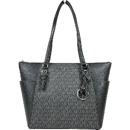 Michael Kors Charlotte Leather Top Zip Tote Bag