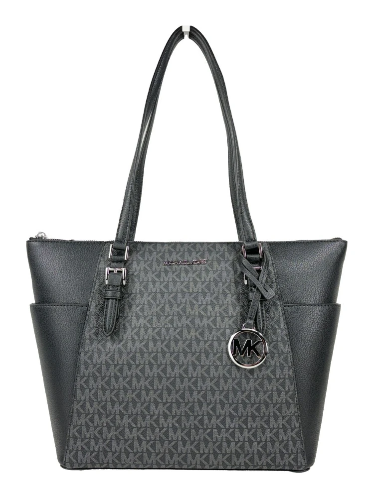 Michael Kors Charlotte Leather Top Zip Tote Bag