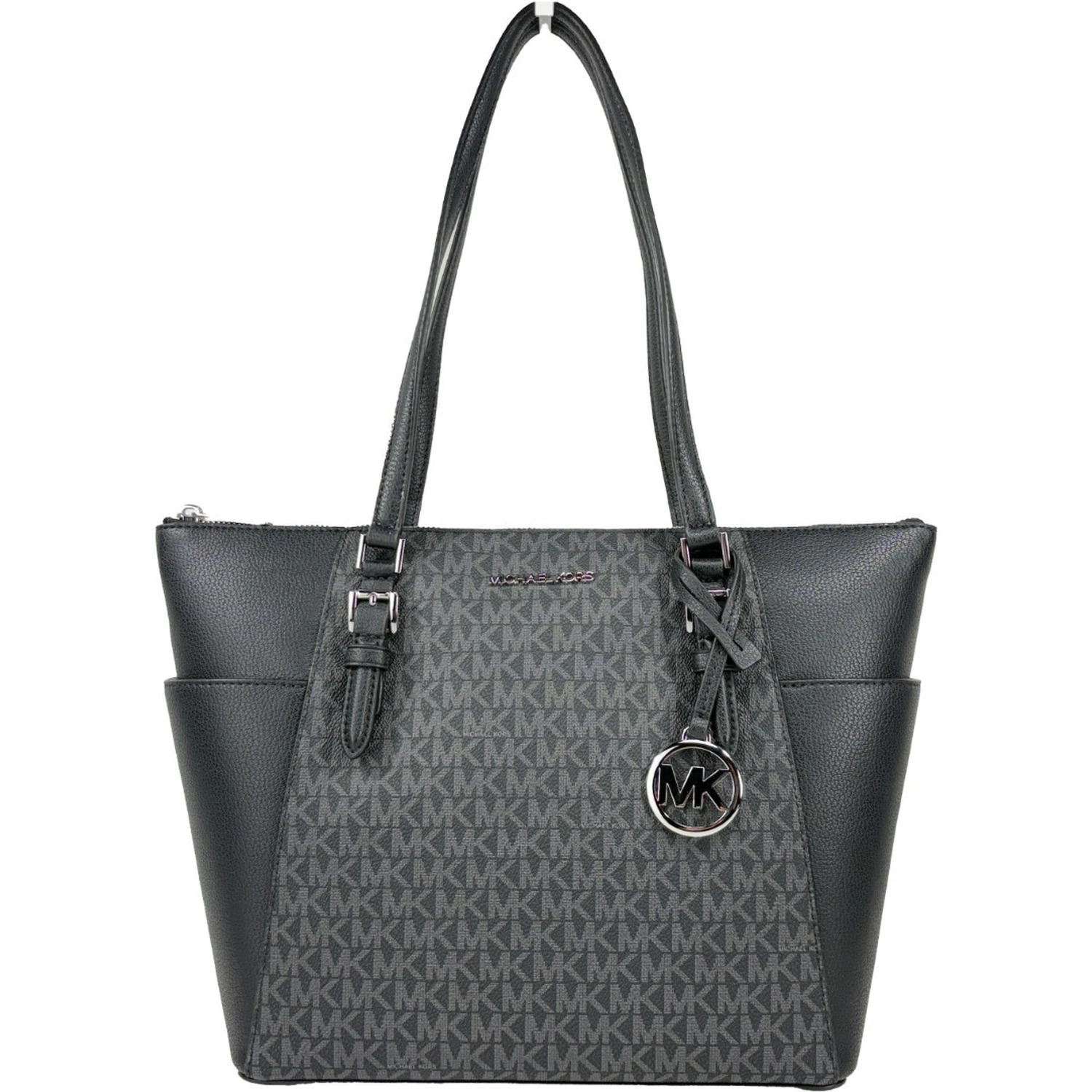 Michael Kors Charlotte Leather Top Zip Tote Bag