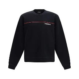 Black Cotton Sweatshirt