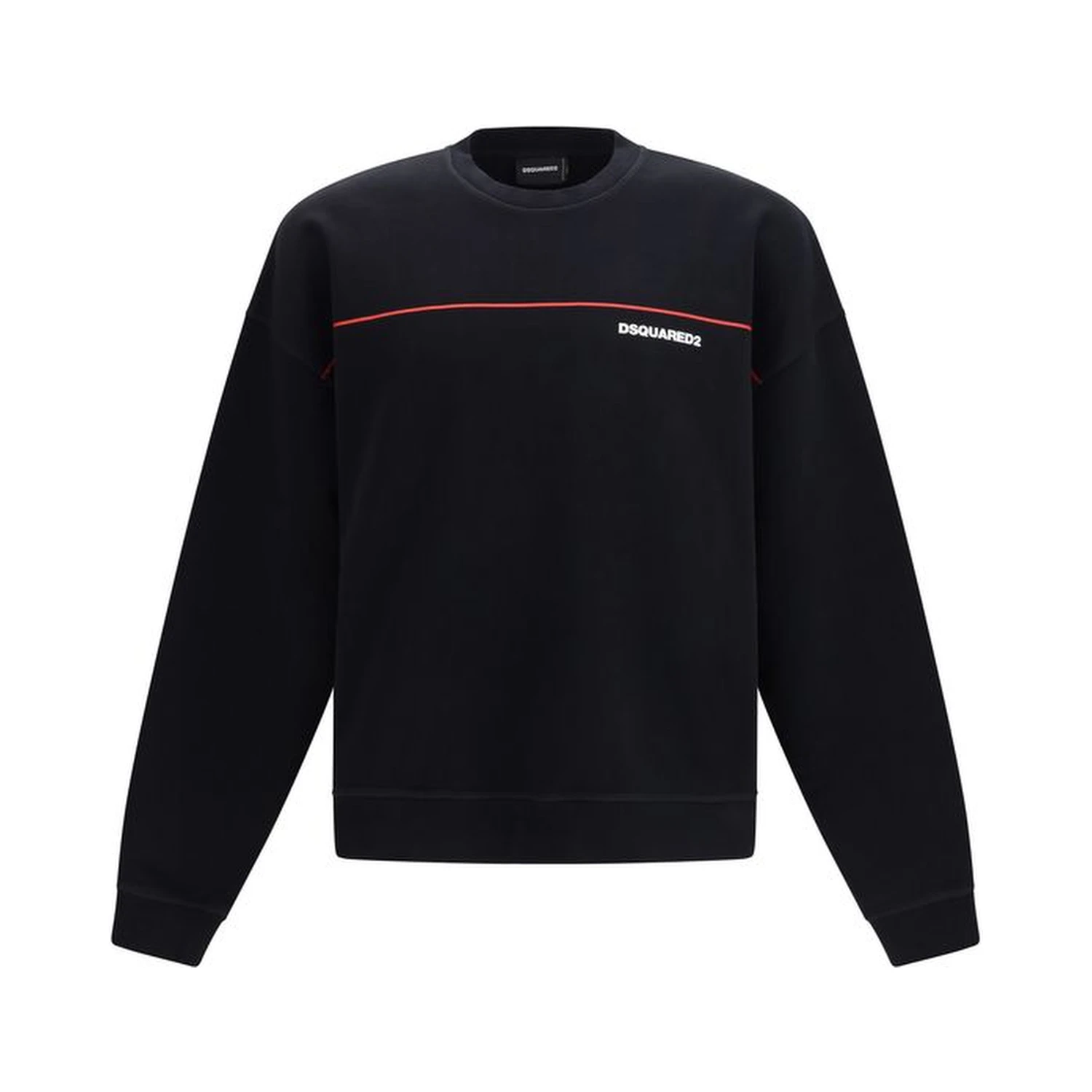 Black Cotton Sweatshirt