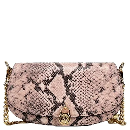 Michael Kors Mila Small Snakeskin Messenger Crossbody Bag