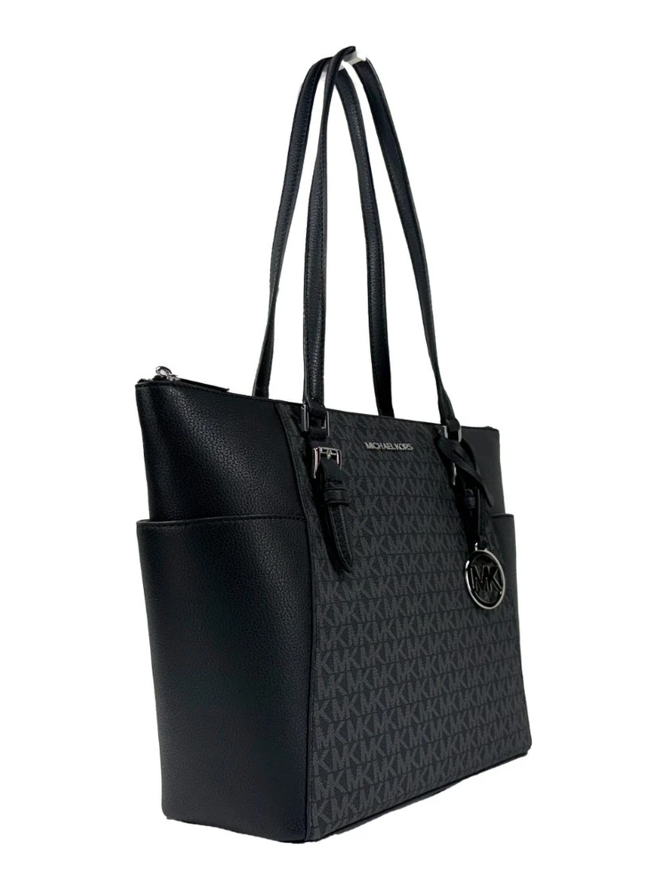 Michael Kors Charlotte Leather Top Zip Tote Bag alternative