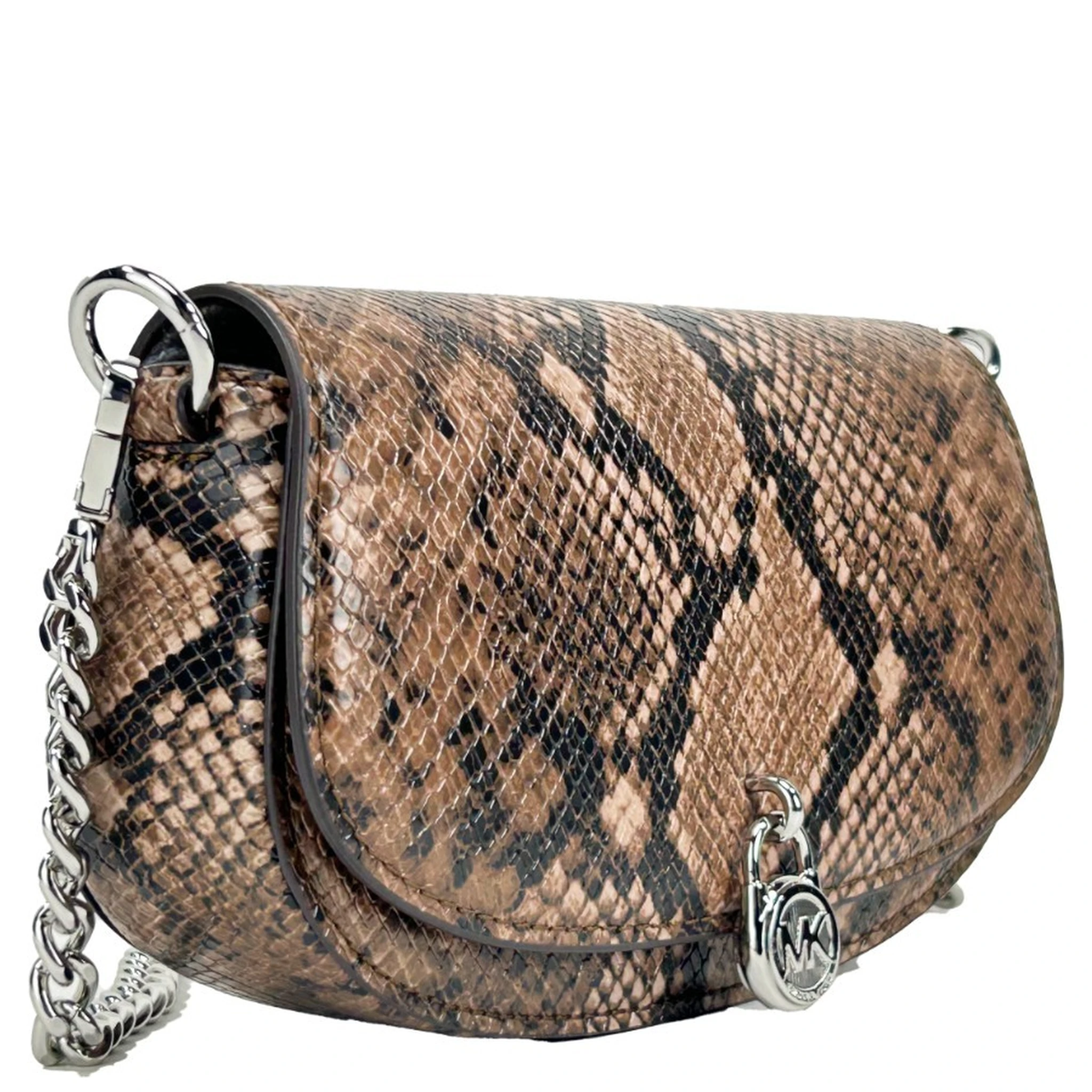 Michael Kors Mila Small Snakeskin Messenger Crossbody Bag