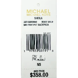 Michael Kors Sheila Medium PVC Backpack Bookbag