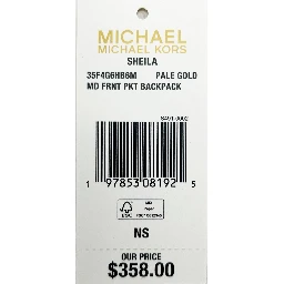 Michael Kors Sheila Medium PVC Backpack Bookbag