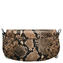 Michael Kors Mila Small Snakeskin Messenger Crossbody Bag