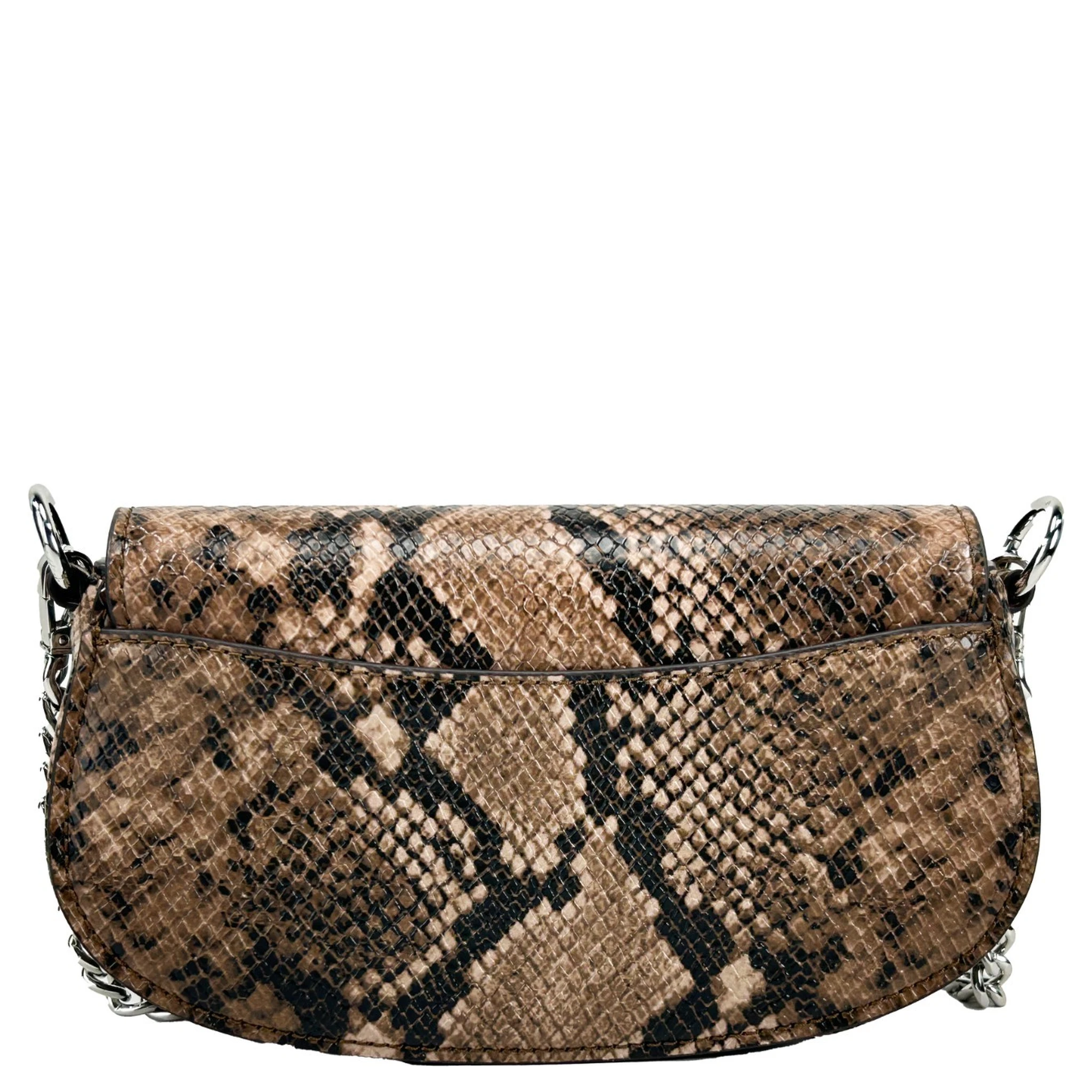 Michael Kors Mila Small Snakeskin Messenger Crossbody Bag