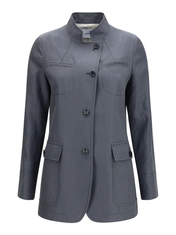 Gray Linen Coat