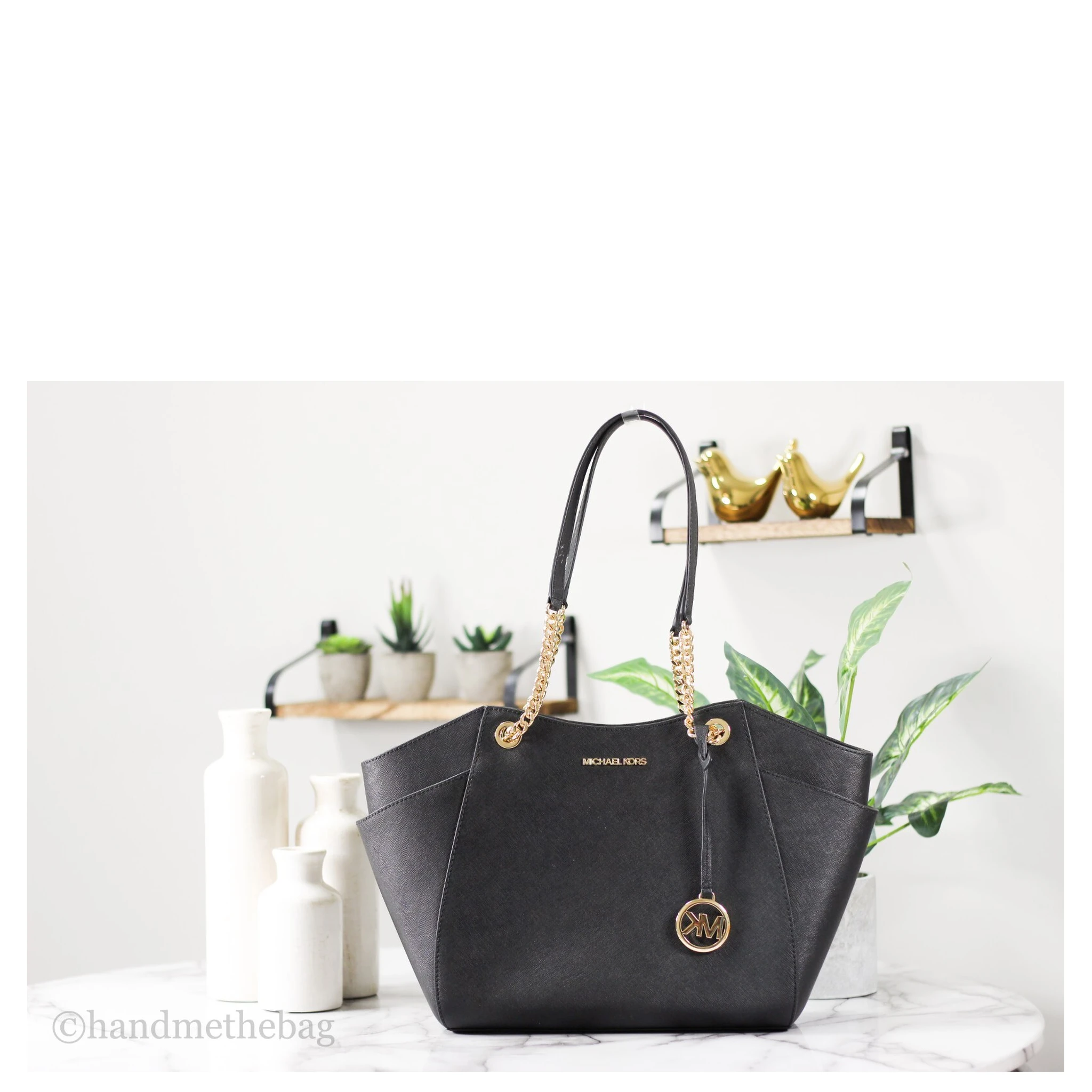 Michael Kors Jet Set Large Chain Shoulder Tote Bag