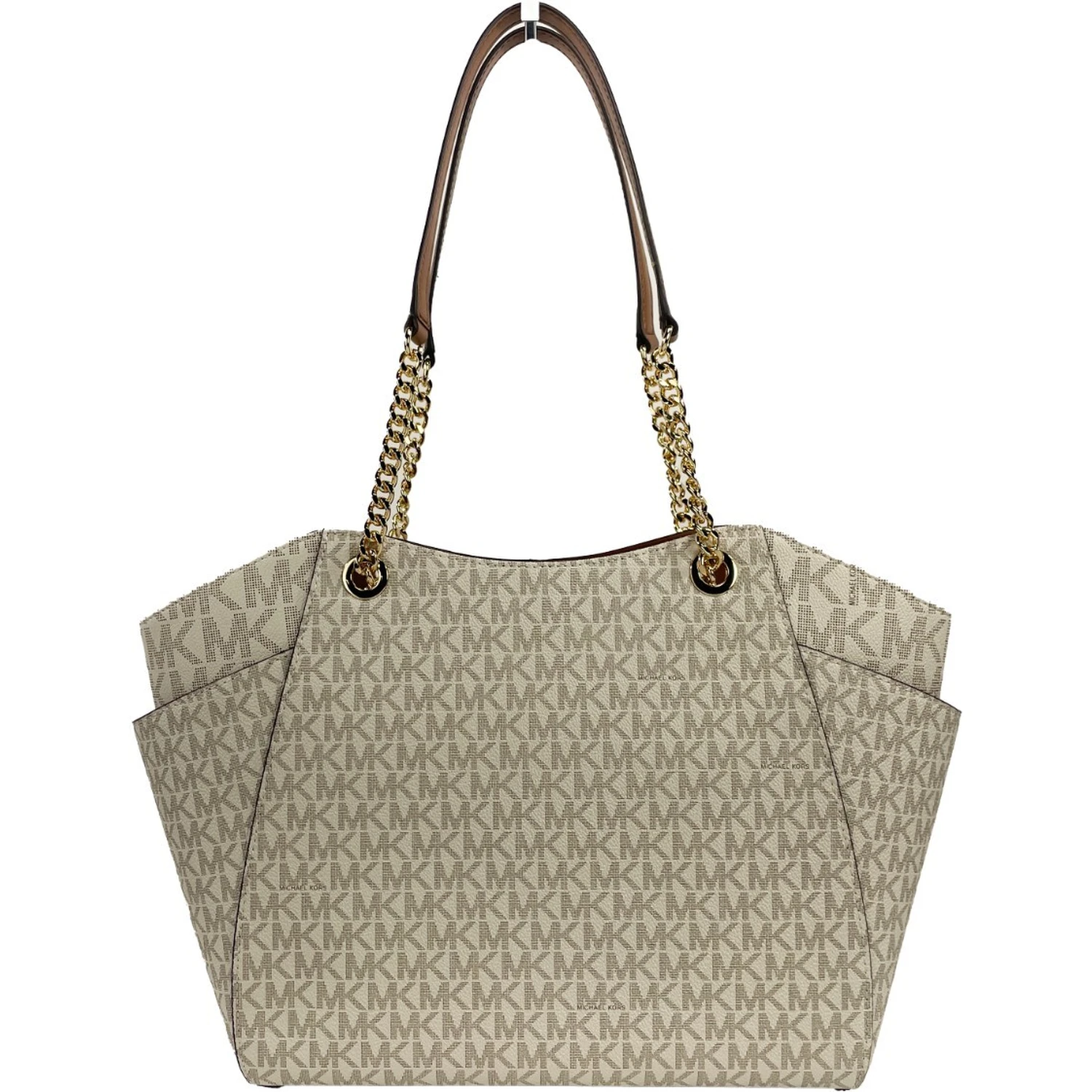 Michael Kors Jet Set Travel Large Logo Tote, Vanilla