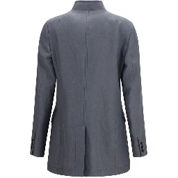 Gray Linen Coat