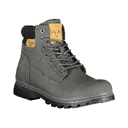 Grey Polyurethane Men's Boot