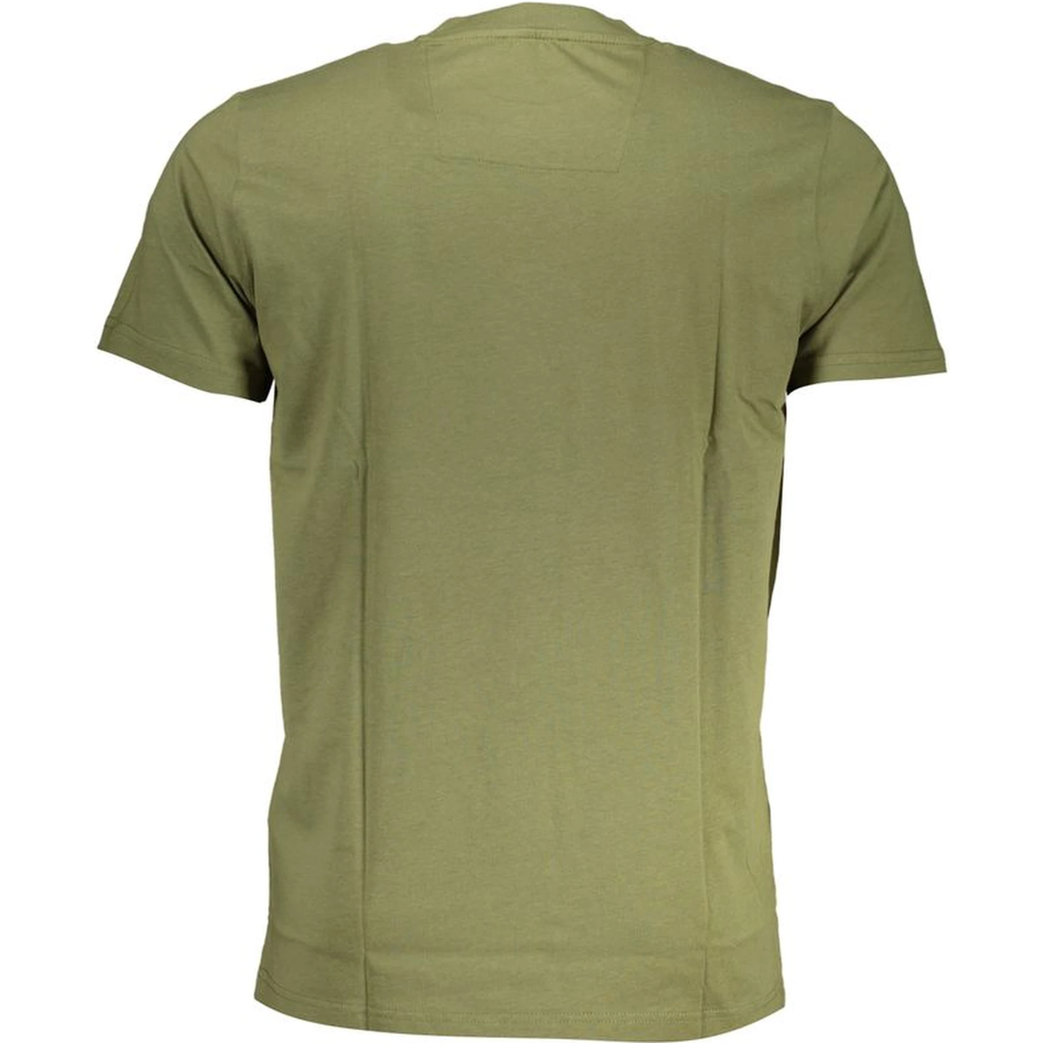 Green Cotton Men T-Shirt