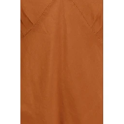Orange Silk Sleeveles T-Shirt