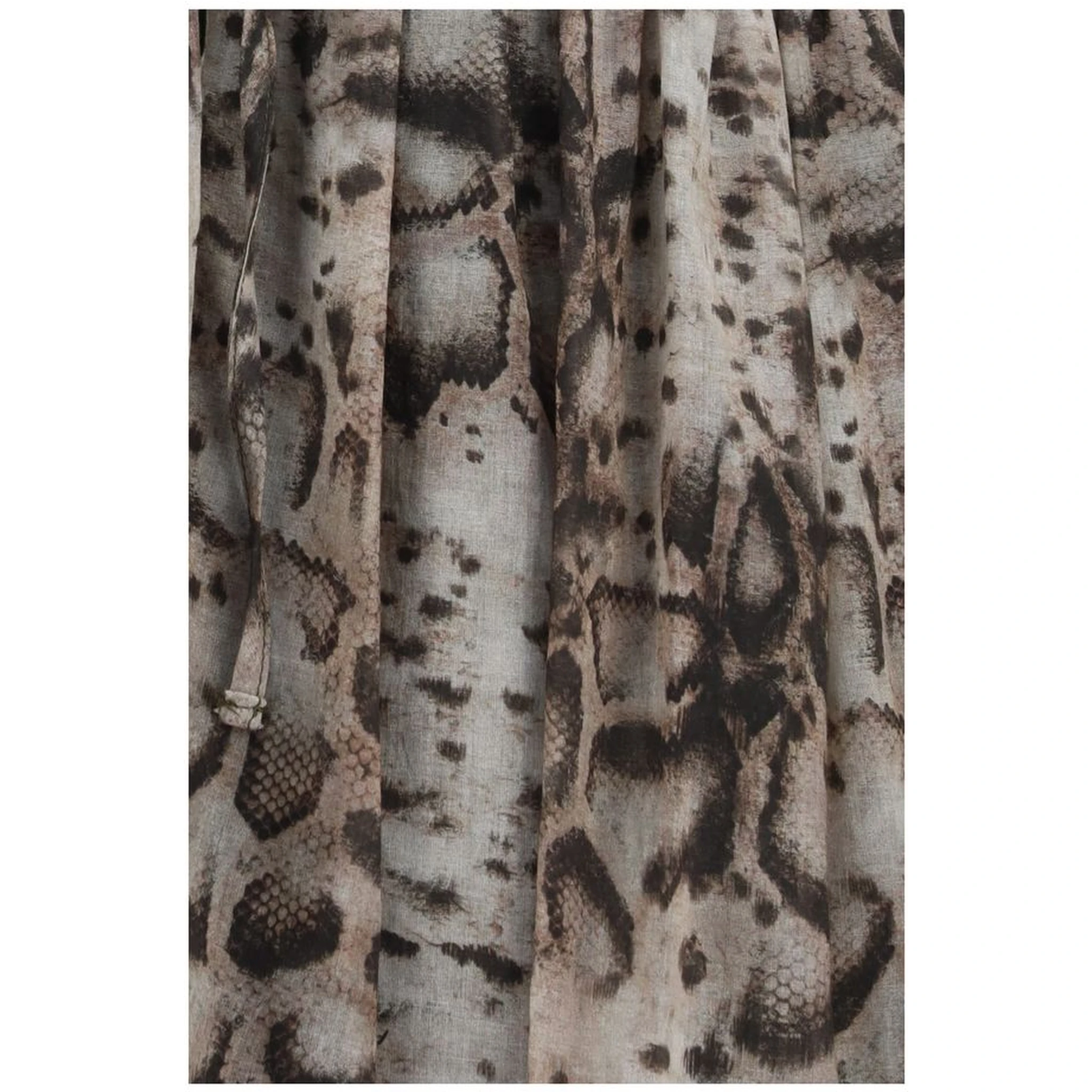 Beige Cotton Casual Dress