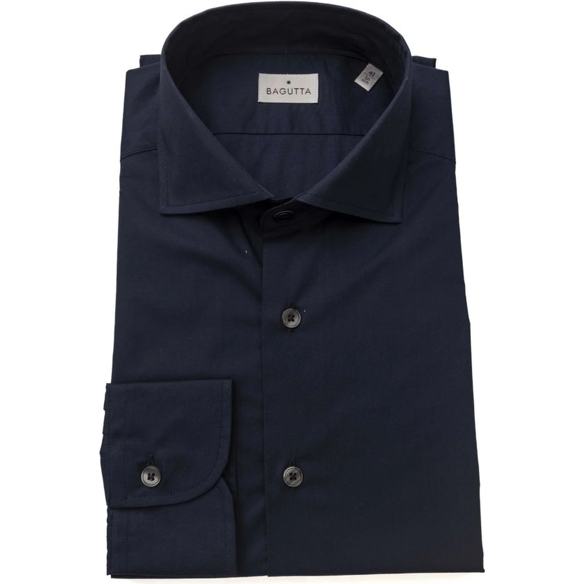 Blue Cotton Men's Slim Shirt