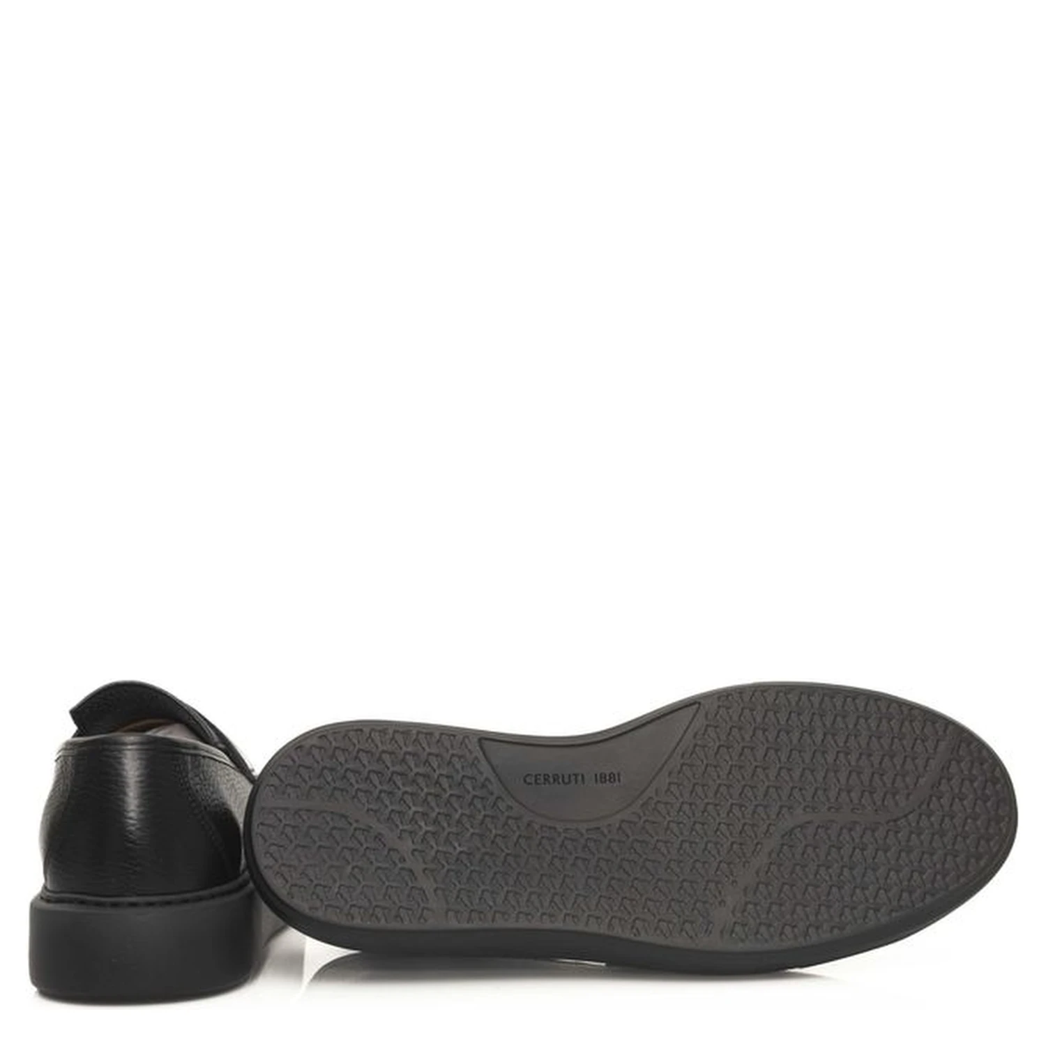 Black Leather Men Loafer