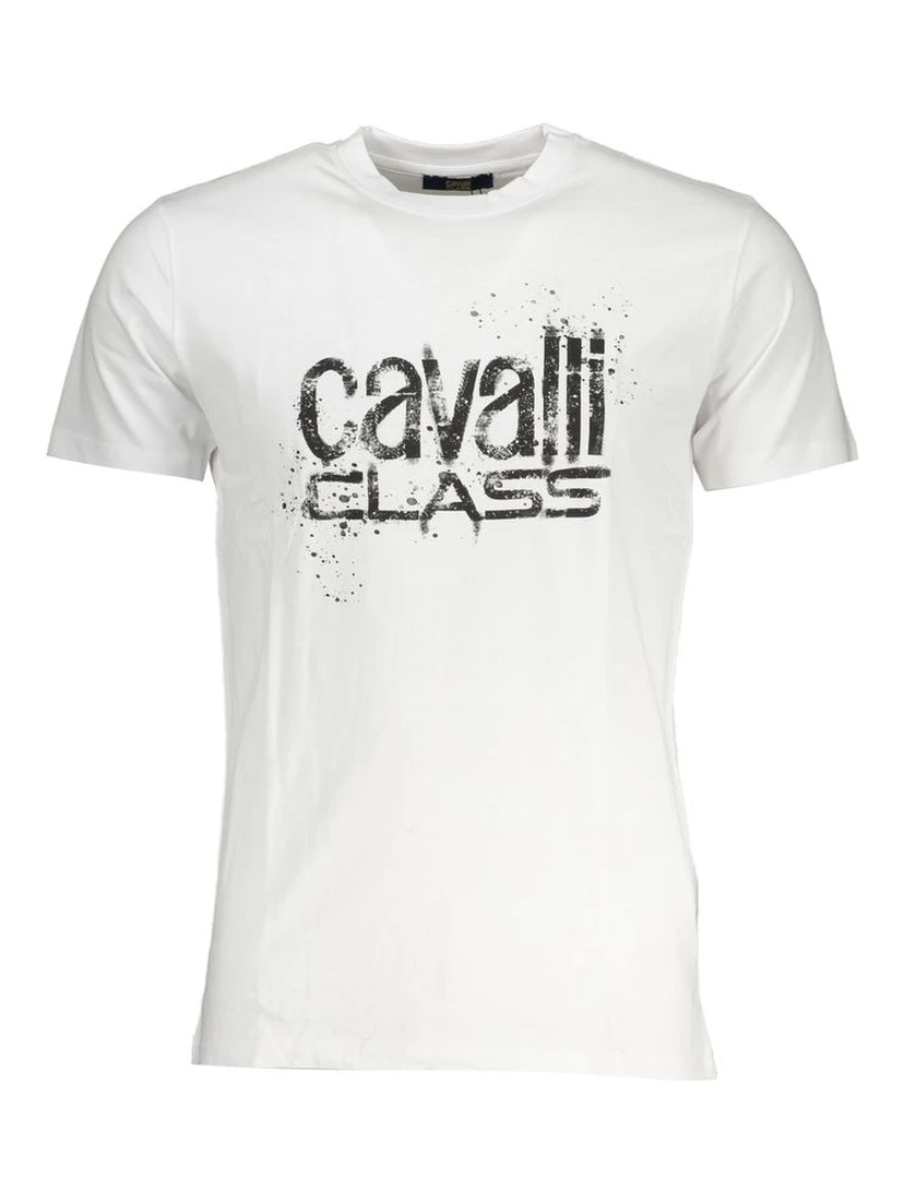 White Cotton Men T-Shirt