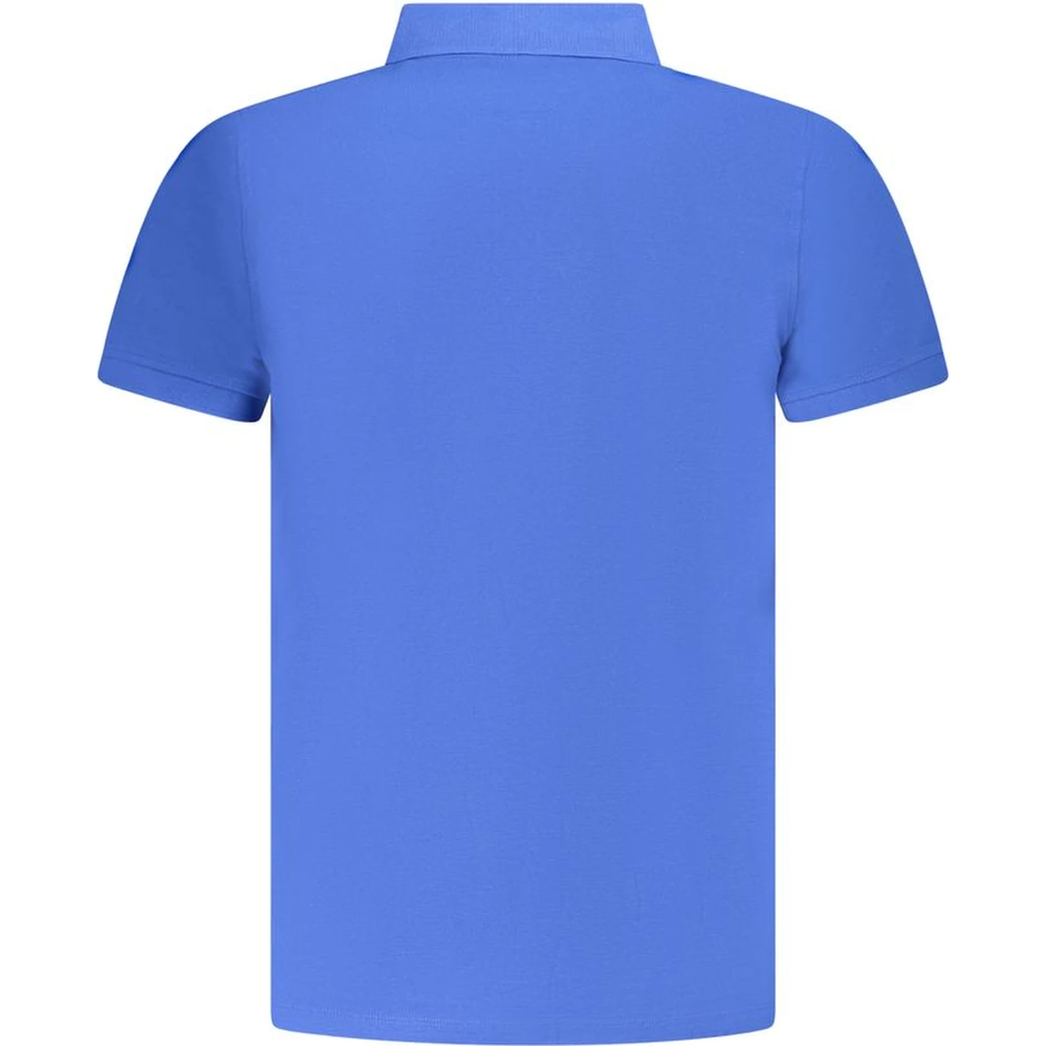 Blue Cotton Men's Polo