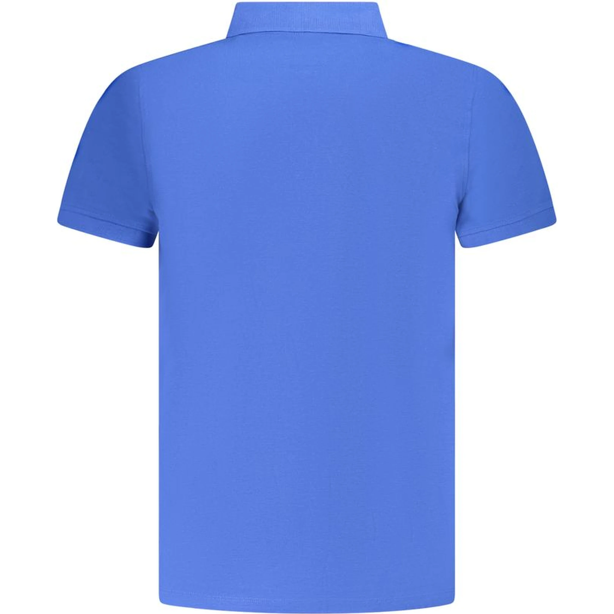 Blue Cotton Men's Polo