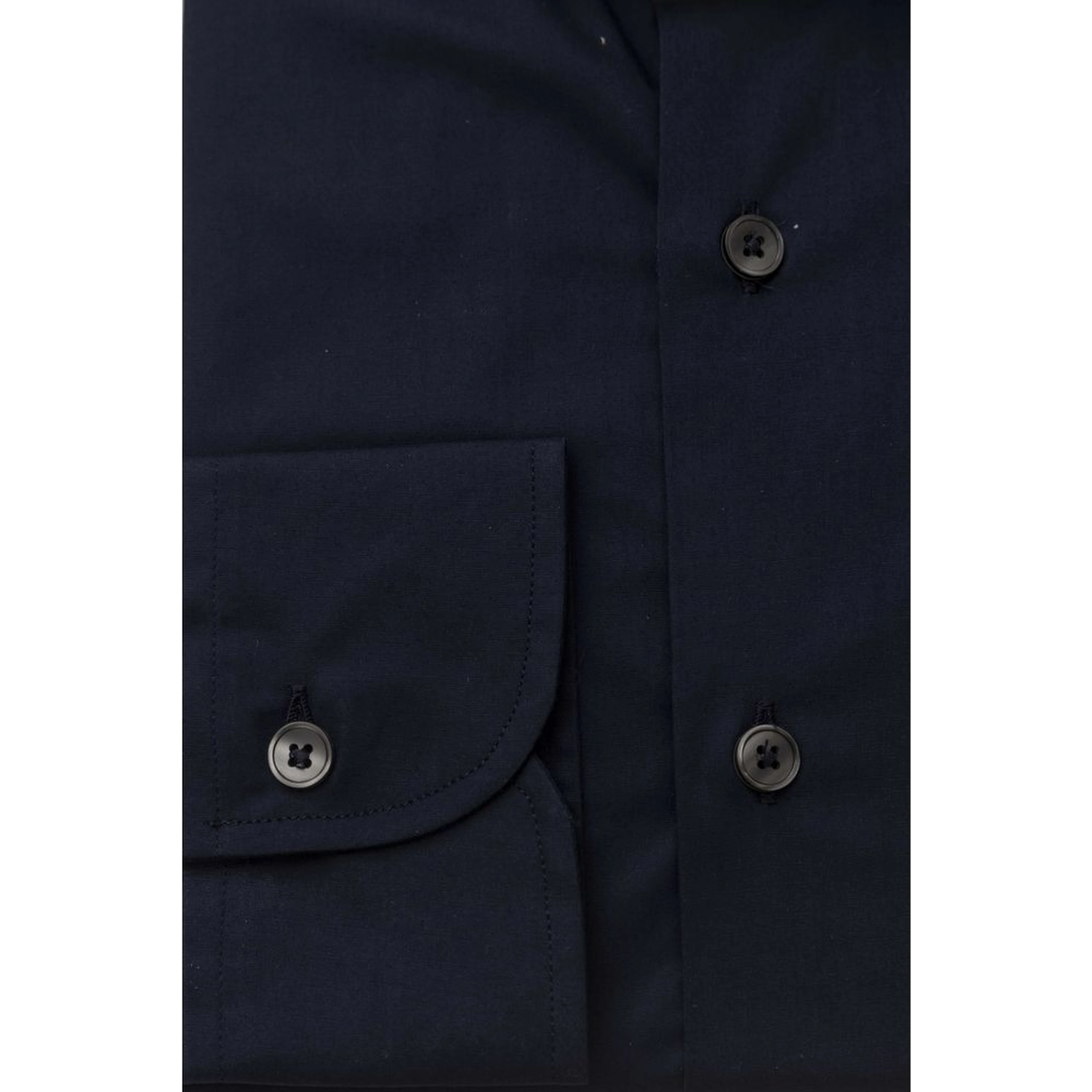 Blue Cotton Men's Slim Shirt