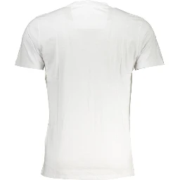 White Cotton Men T-Shirt