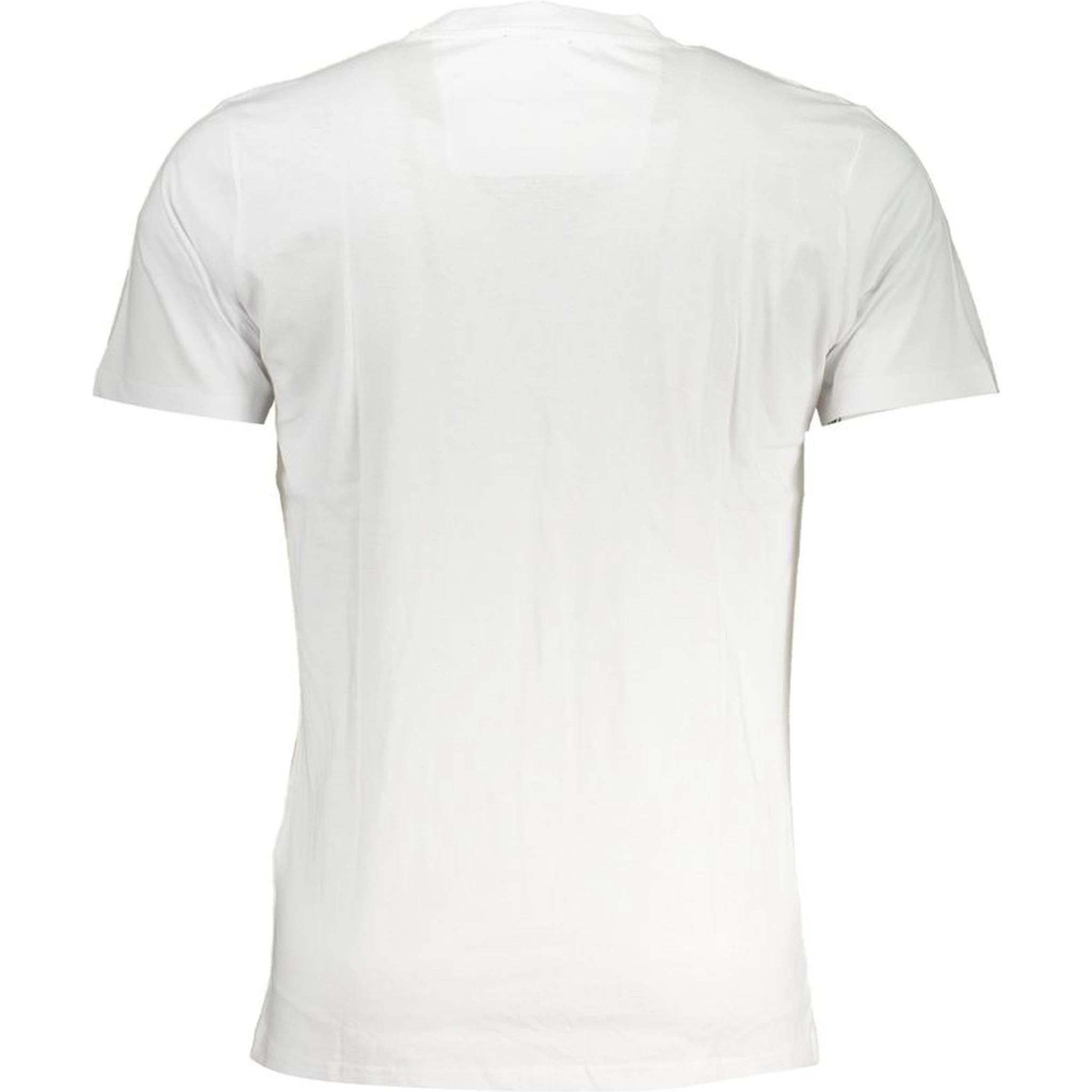 White Cotton Men T-Shirt
