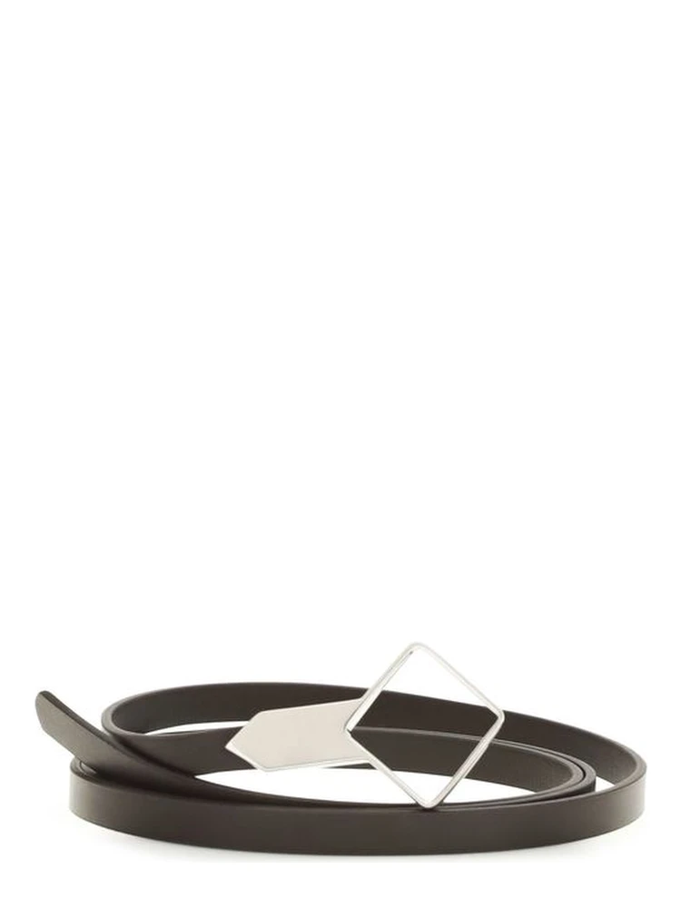 Brown Calf Leather Bos Taurus Thin Belt