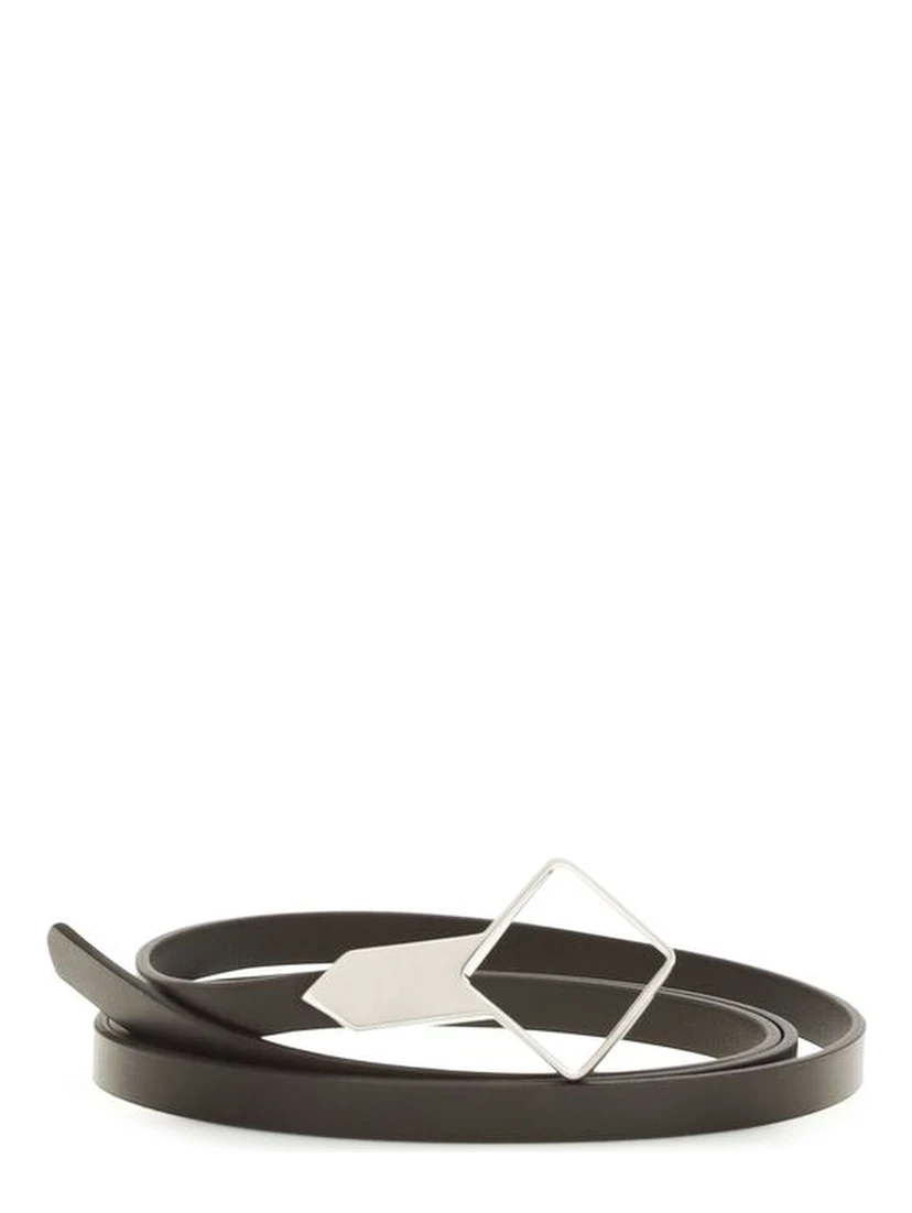 Brown Calf Leather Bos Taurus Thin Belt