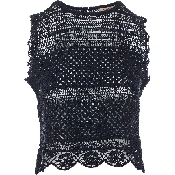 طقم ملابس علوية أسود مكون من قطعتين