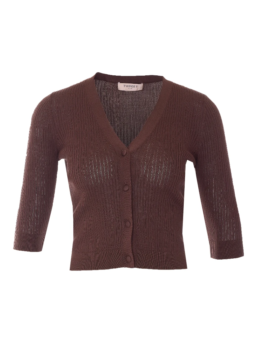 طقم كنزات بني