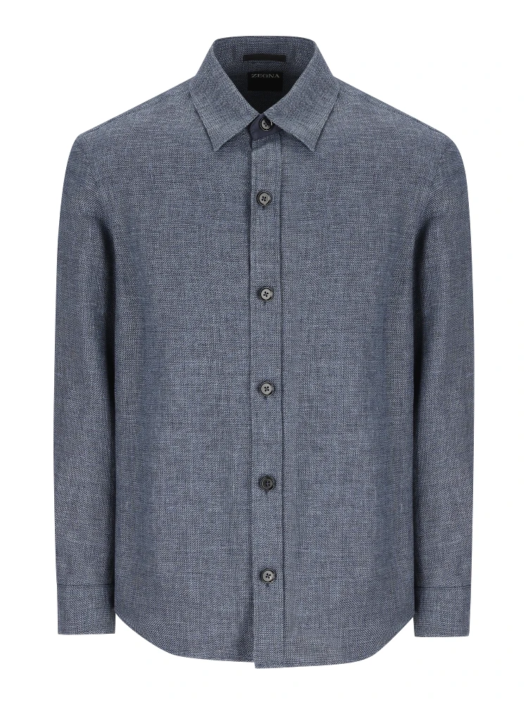 ZEGNA Shirts Blue