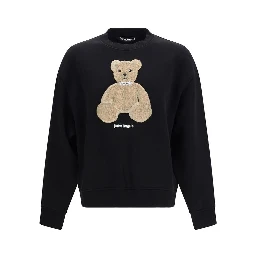 Black Cotton Sweatshirt