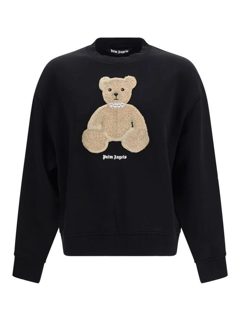 Black Cotton Sweatshirt