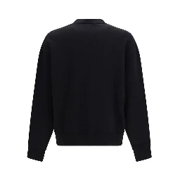 Black Cotton Sweatshirt