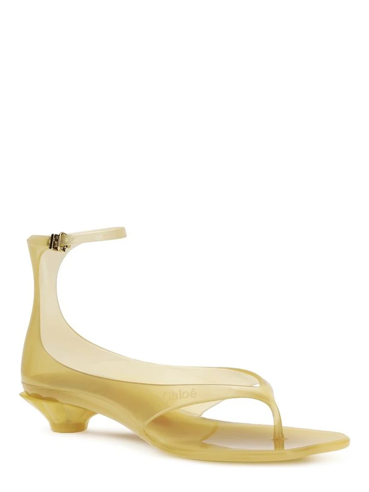 Beige Polyurethane Flat Sandals alternative