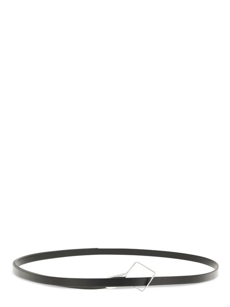 Black Calf Leather Bos Taurus Thin Belt alternative