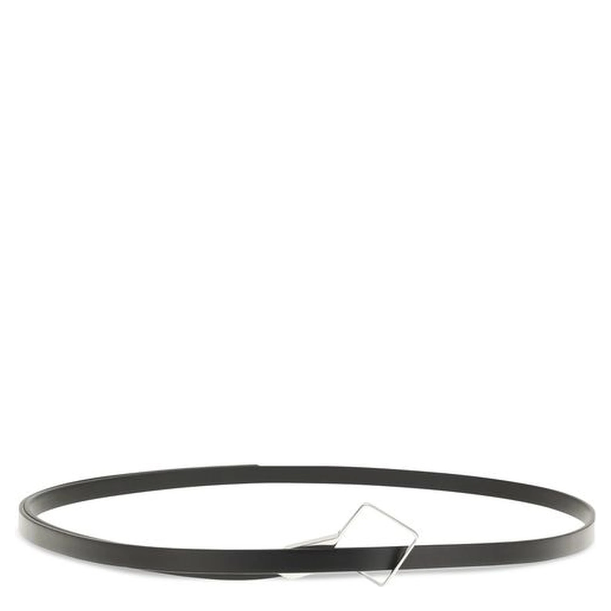Black Calf Leather Bos Taurus Thin Belt
